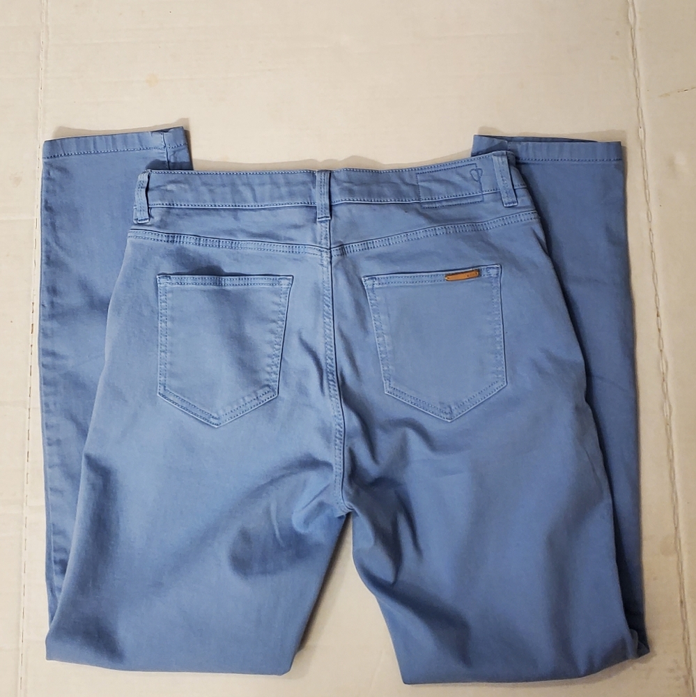 Edc Womens Paisley Blue Skin Fit Skinny Pants - Picture 4 of 8